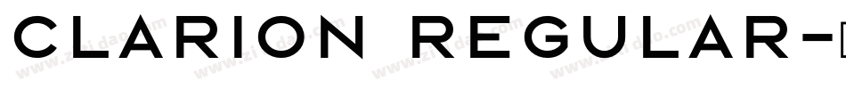 Clarion Regular字体转换
